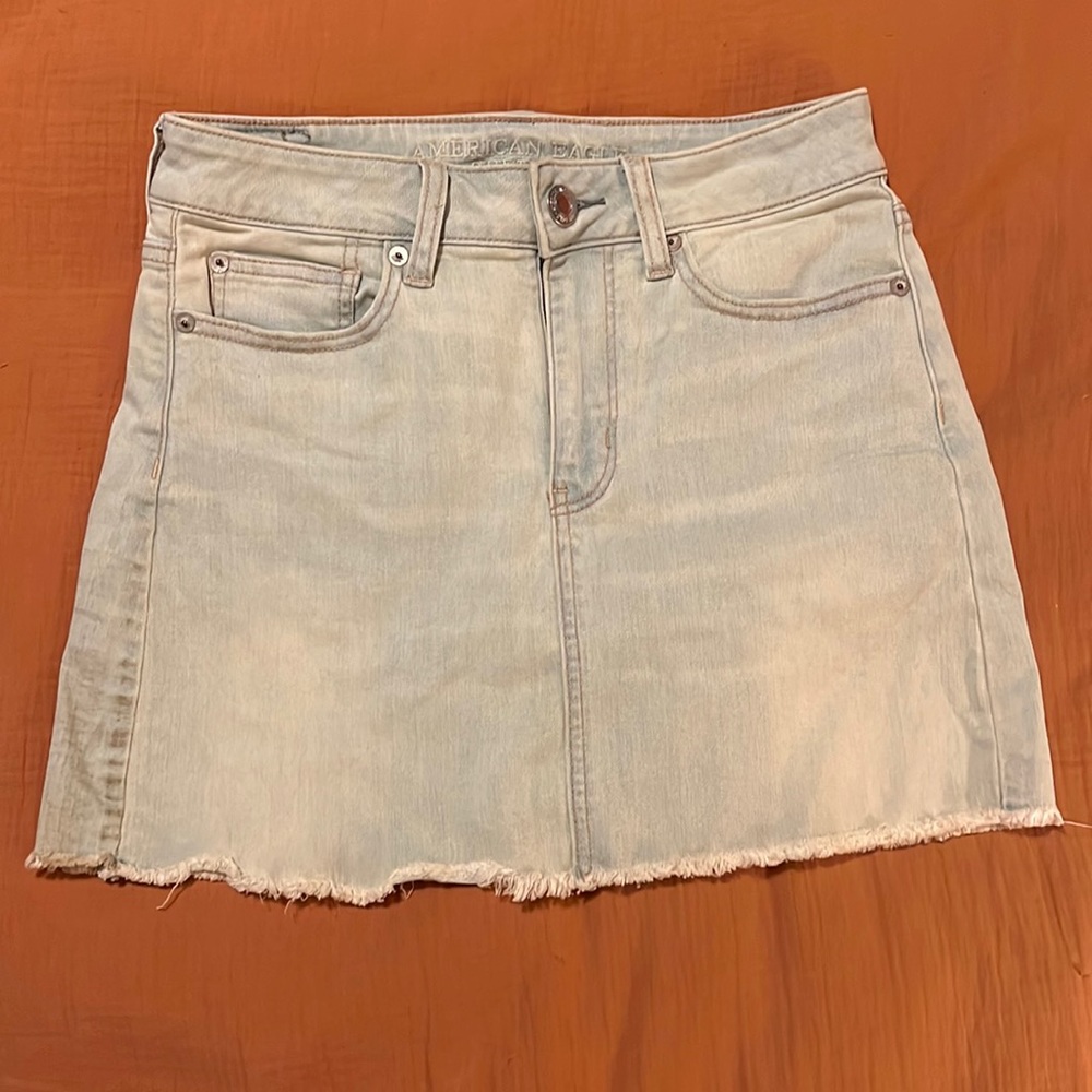 Jean mini skirt
